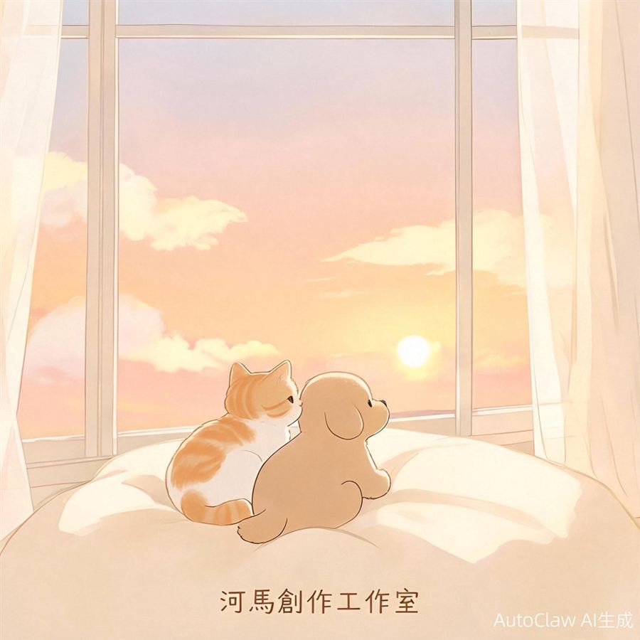 治癒系萌寵插畫風格主圖
