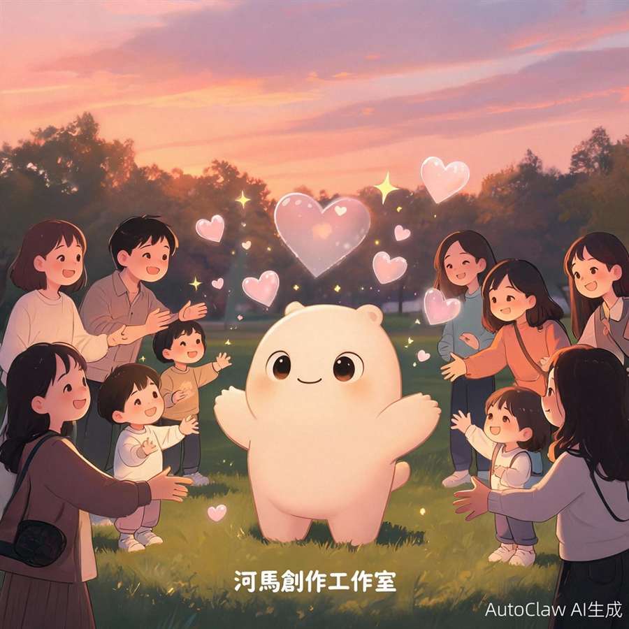 治癒系虛擬角色插畫