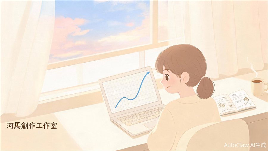 創作者看著上升曲線