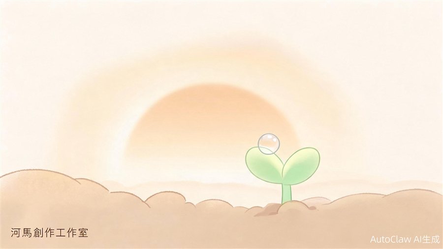 破土的新芽與晨光