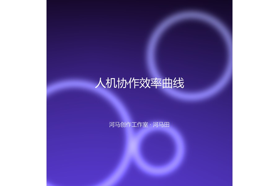 人机协作效率曲线