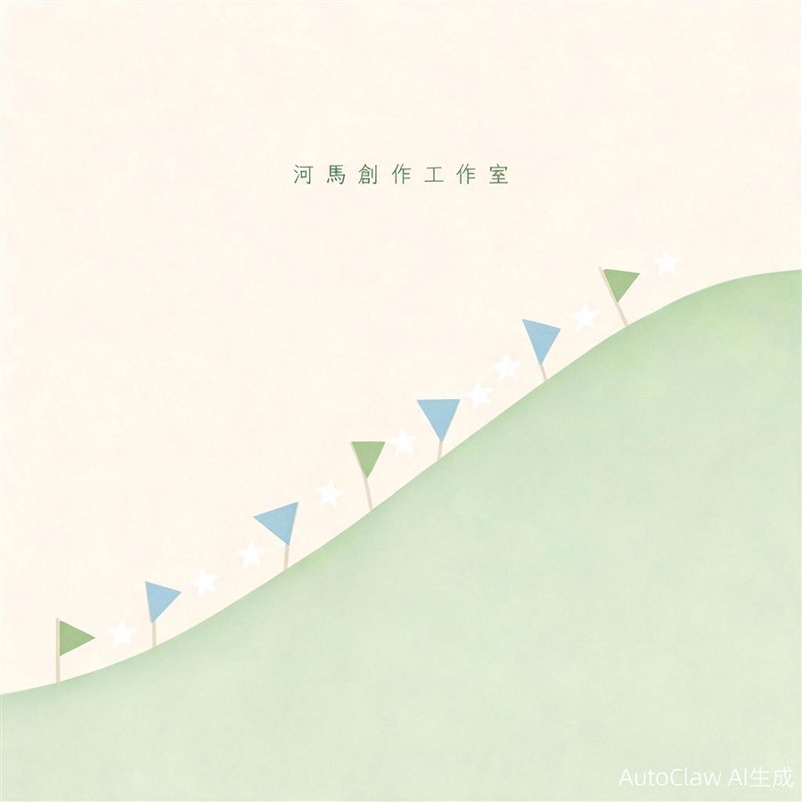 数据增长曲线柔和插画