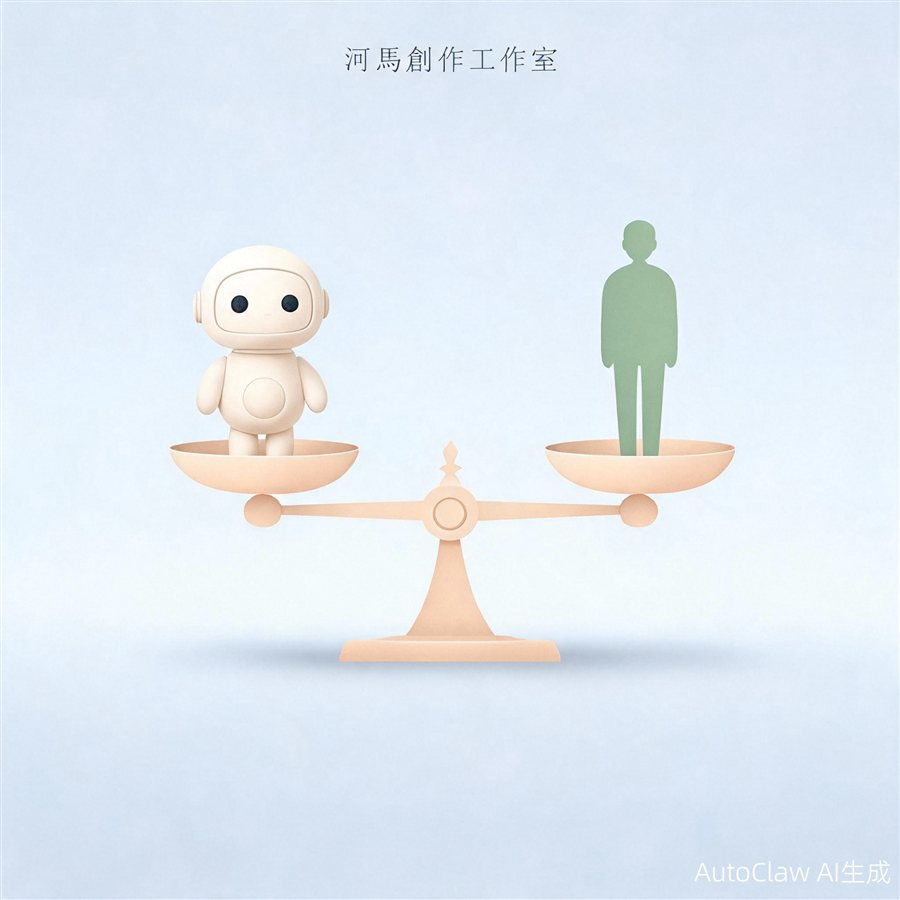 天平与机器人柔和场景